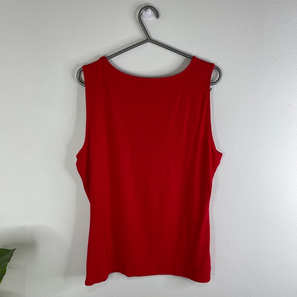 Review Red Sleeveless Top Size 12 - Picture 5 of 6
